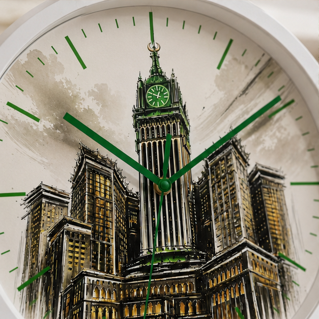 Horloge Murale Makkah avec Cadre — Jidart™