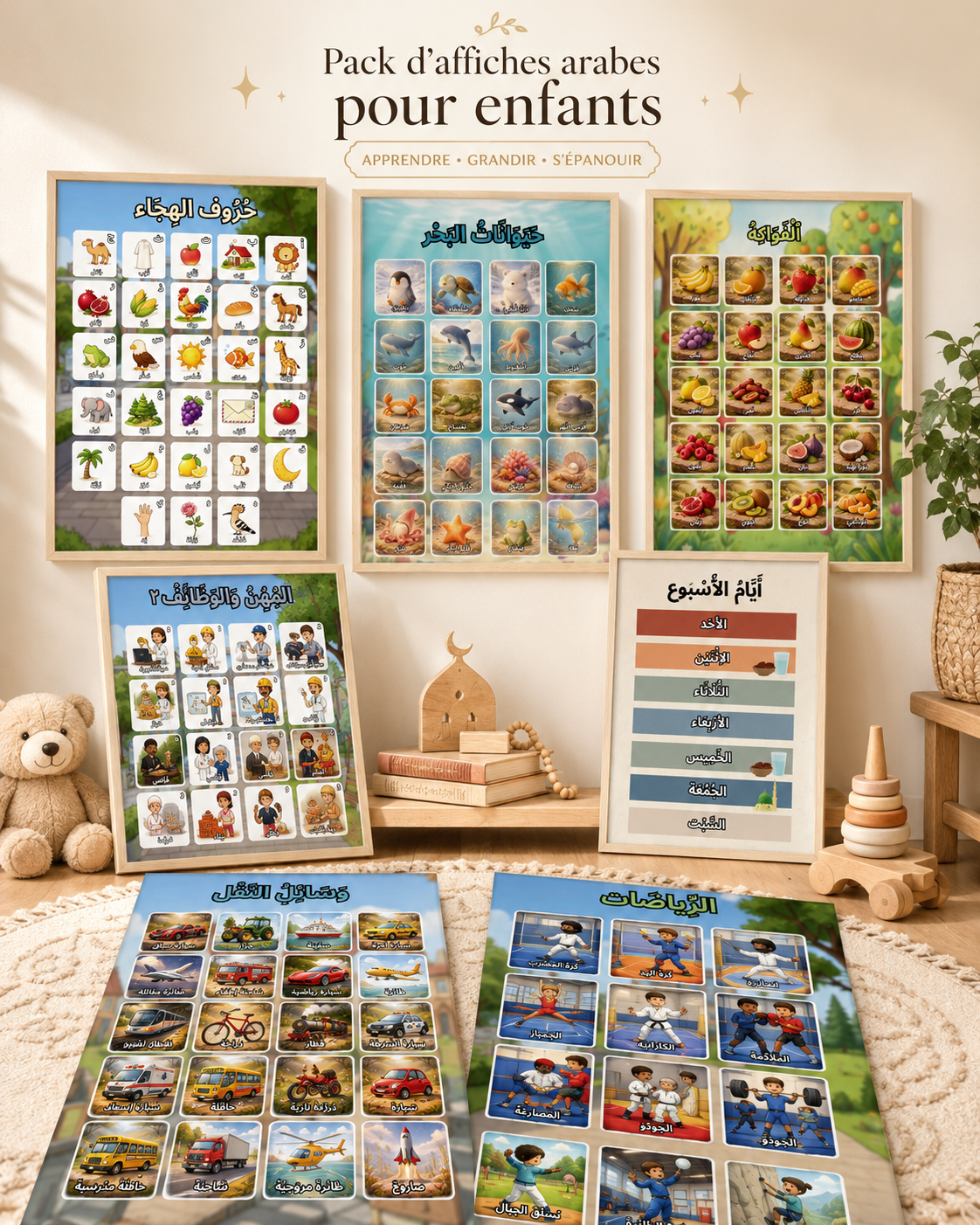 Pack 13 Affiches PDF - JidArt™