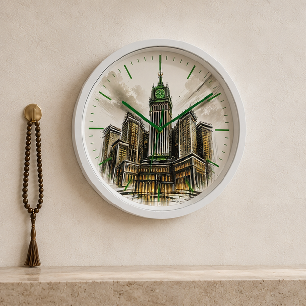 Horloge Murale Makkah avec Cadre — Jidart™