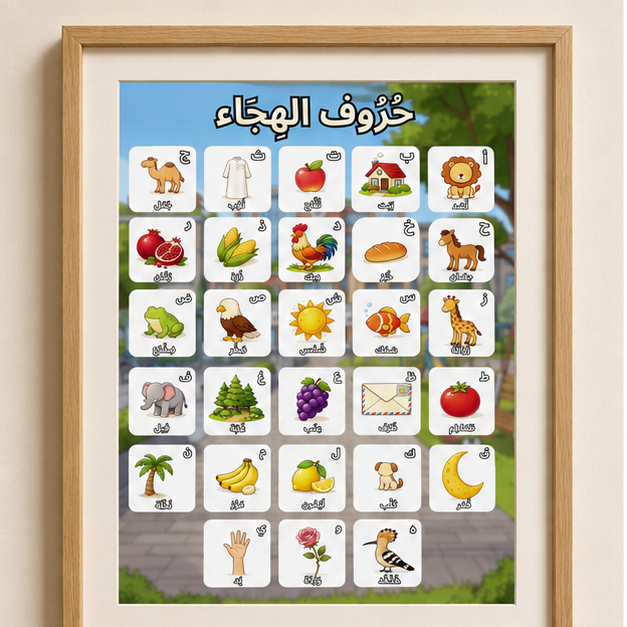 PDF Affiche Alphabet Arabe Vocalisé — Jidart™