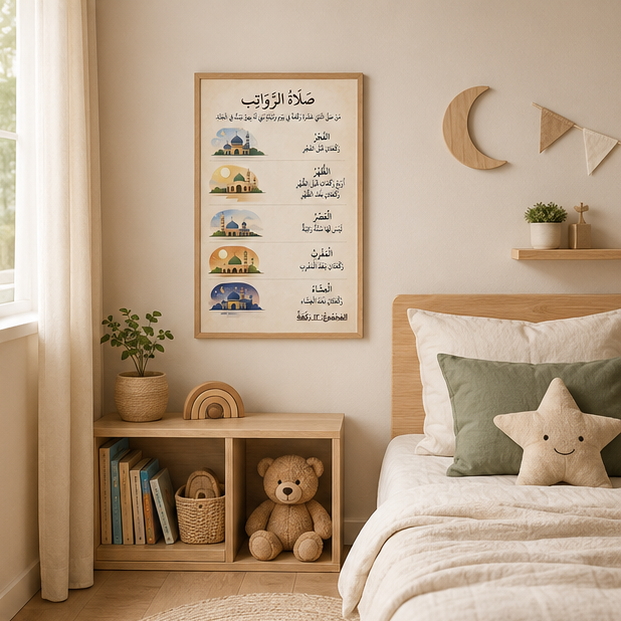 PDF Affiche Prière Sunan Rawātib — Jidart™