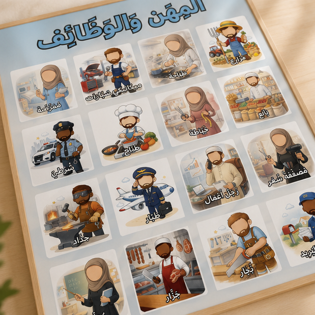 PDF Affiche Métiers Arabe V1 — Jidart™