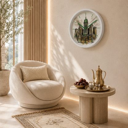 Horloge Murale Makkah avec Cadre — Jidart™