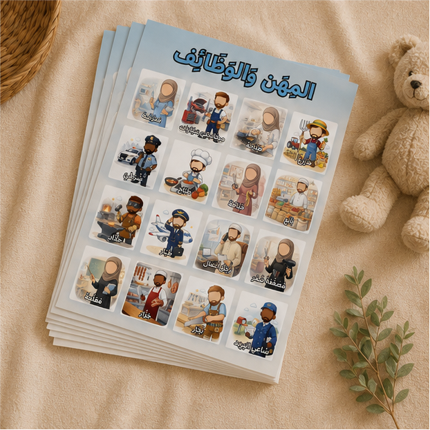 PDF Affiche Métiers Arabe V1 — Jidart™