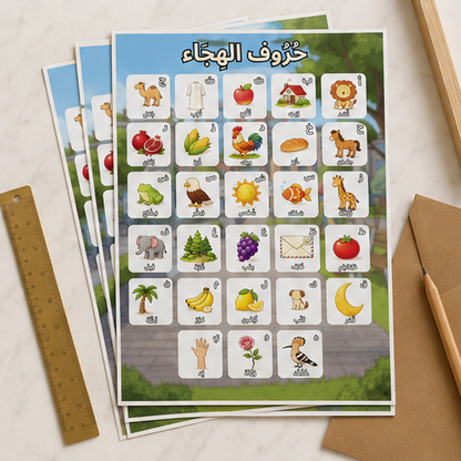 PDF Affiche Alphabet Arabe Vocalisé — Jidart™